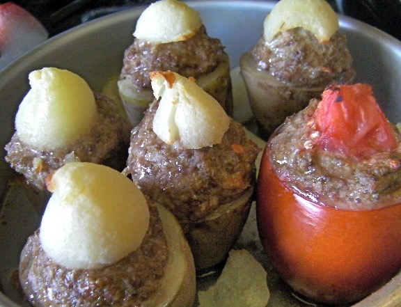 Meatball Stuffed Vegetables